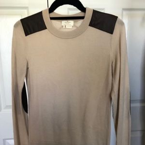 Kate Spade Wool/Leather Top
